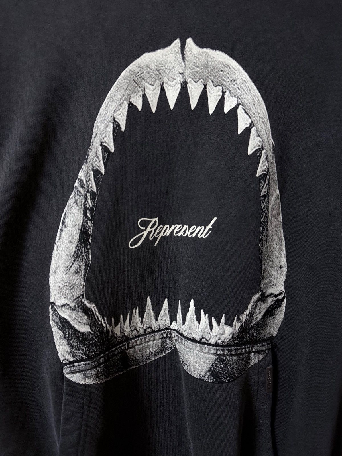 Represent Clo. REPRESENT Shark Jaws Hoodie Vintage Grey Size US S / EU 44-46 / 1 - 3 Thumbnail