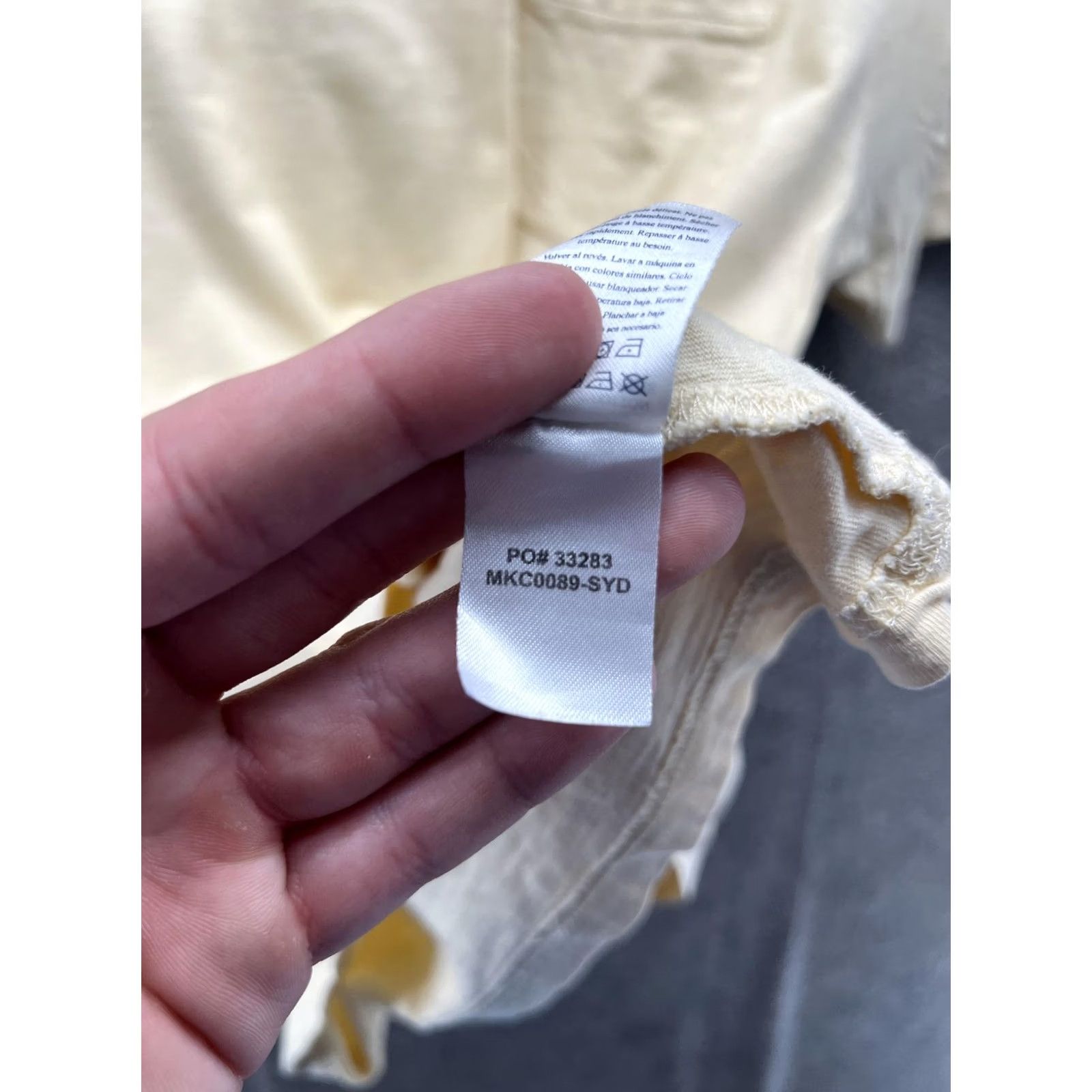 Faherty Faherty Shirt Mens M Beige Sunwashed Organic Cotton Pocket Tee Tagless Soft Size US M / EU 48-50 / 2 - 6 Thumbnail