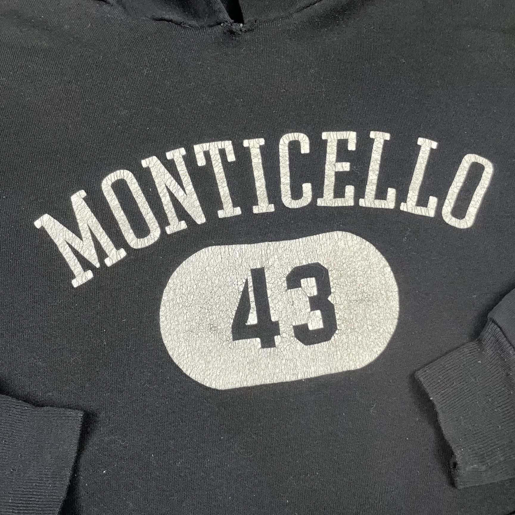 Russell Athletic VINTAGE Russell Athletic Hoodie Mens Black Sweatshirt Adult M 80s Monticello College Uni Fraternity 1980s 90s Men Size US M / EU 48-50 / 2 - 3 Thumbnail