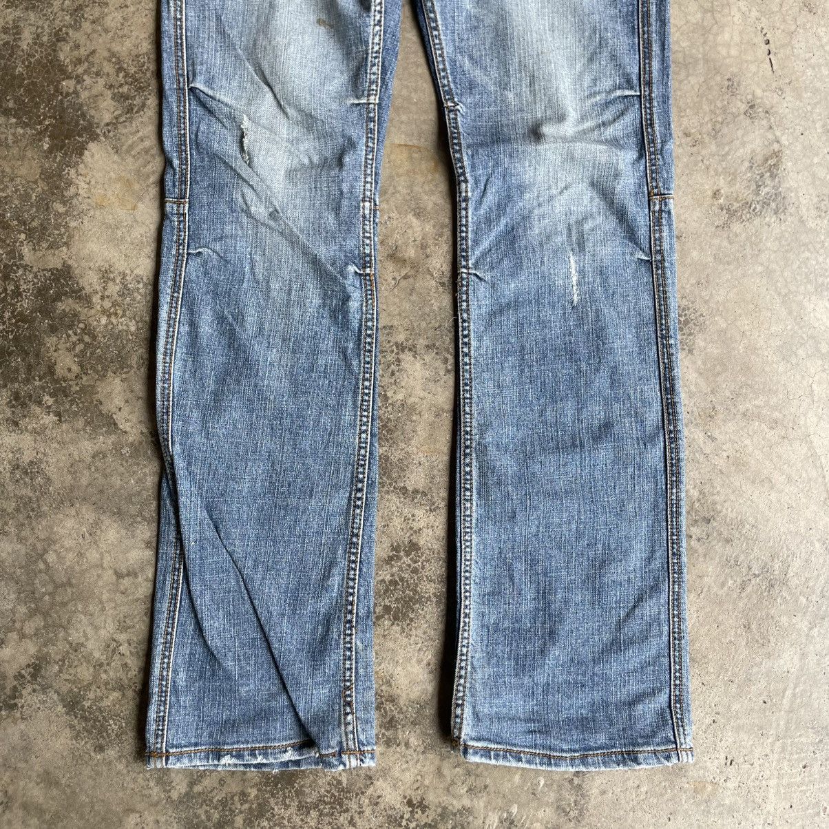 Global Work 🔥Vintage Global Work Stoned Washed Ripped Distress Jeans Size US 33 - 3 Thumbnail