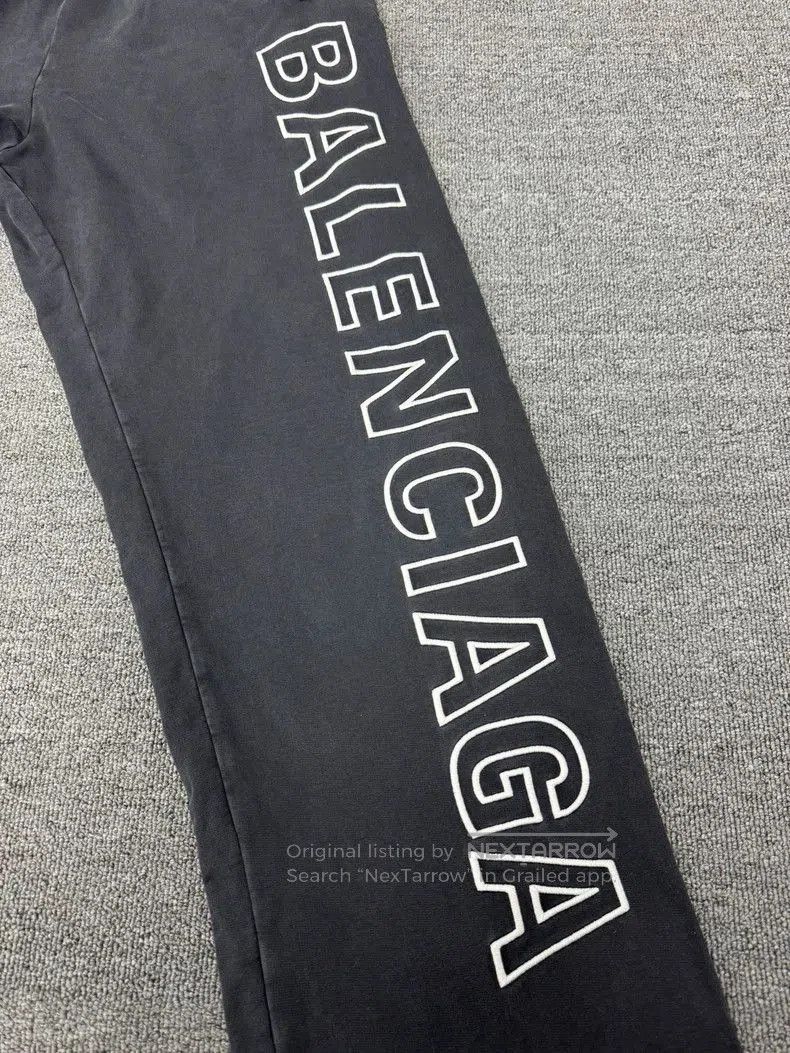 Balenciaga Balenciaga Washed Grey Logo Pants XS Size. Size US 26 / EU 42 - 4 Thumbnail