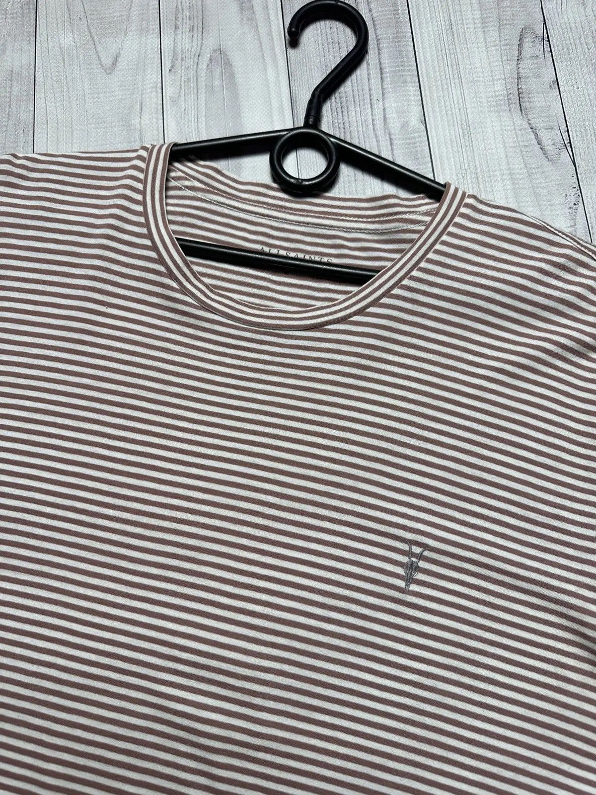 Allsaints Vintage allsaints striped tee logo size L/XL rare Size US XL / EU 56 / 4 - 3 Thumbnail