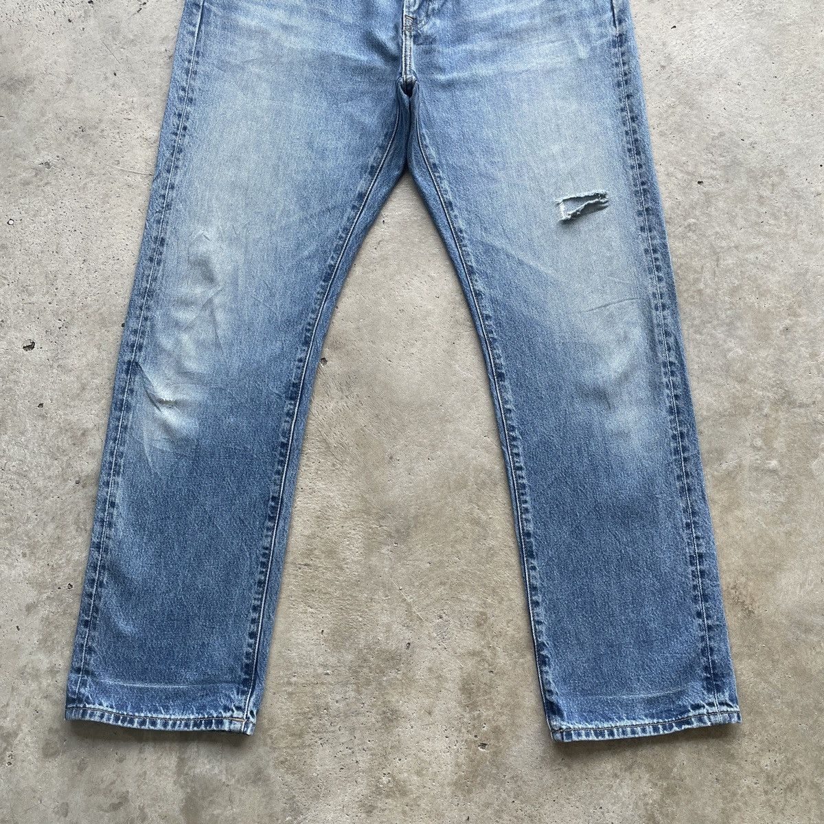 Japanese Brand Vintage Japanese Faded Jeans Denim Pants Distressed W35x31 Size US 35 - 4 Thumbnail