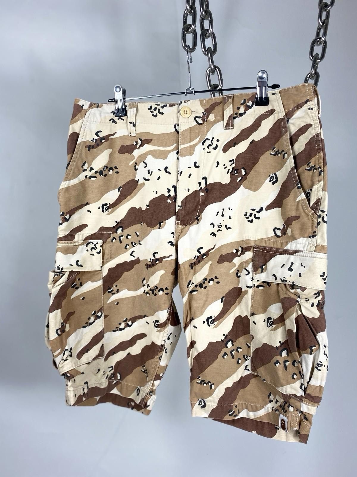 A Bathing Ape Bape Desert Camo Cargo Shorts