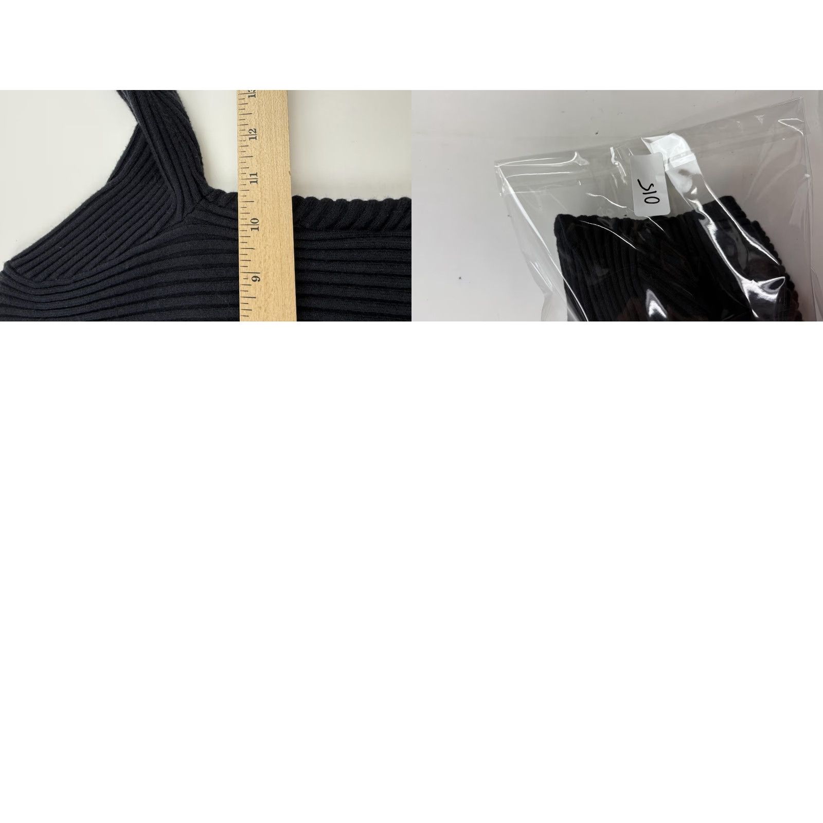 Abercrombie & Fitch Abercrombie & Fitch Sweater Womens XS Black Ribbed Wrap Cropped Long Sleeve Size XS / US 0-2 / IT 36-38 - 8 Thumbnail