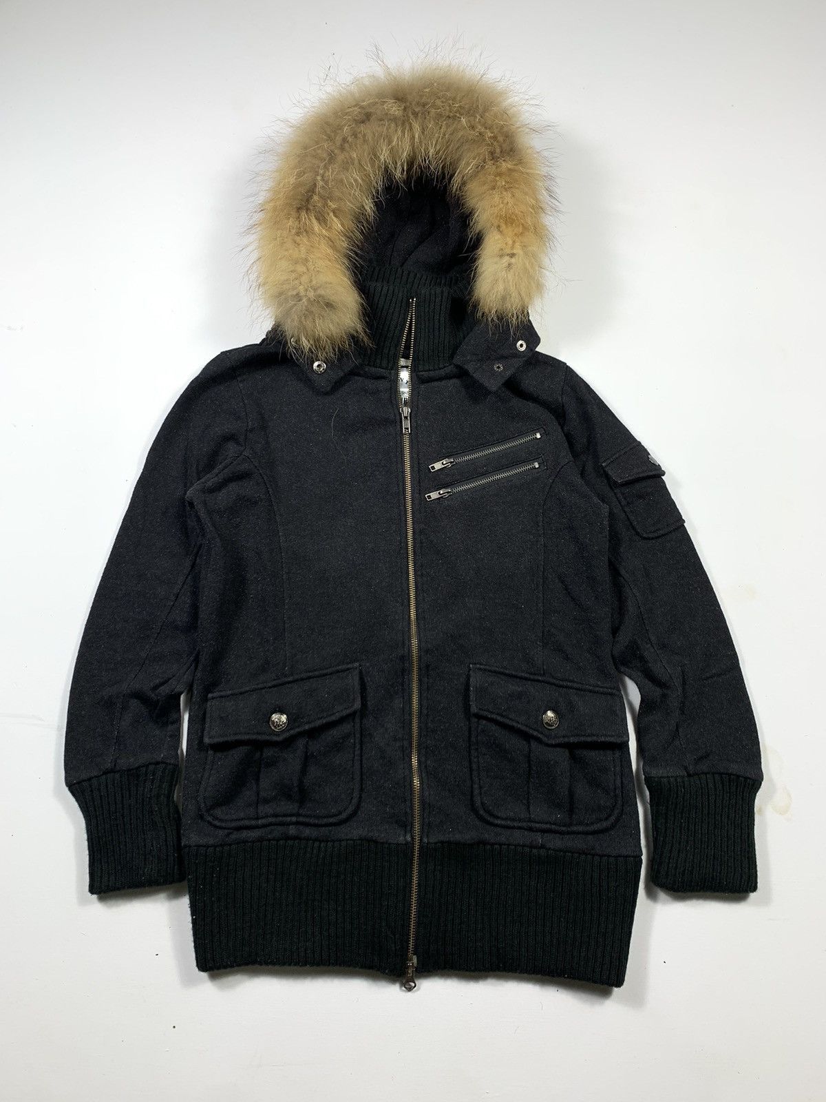 Hysteric Glamour Crazy Faux Fur Back Number Gothic Bondage Hoodie lgb style Size US L / EU 52-54 / 3 - 1 Thumbnail
