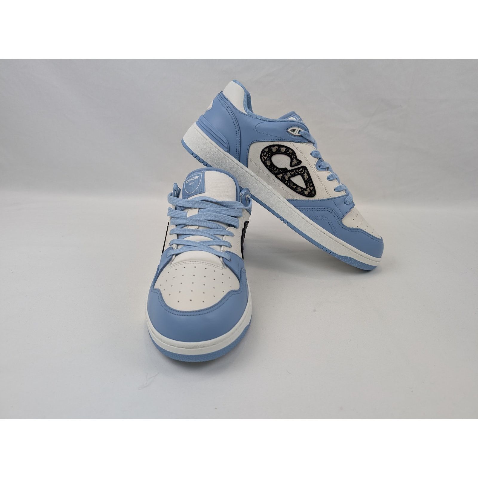 Dior o1rshd1 M-B57 LT Calf Sneakers in Light Blue Size US 13 / EU 46 - 17 Thumbnail
