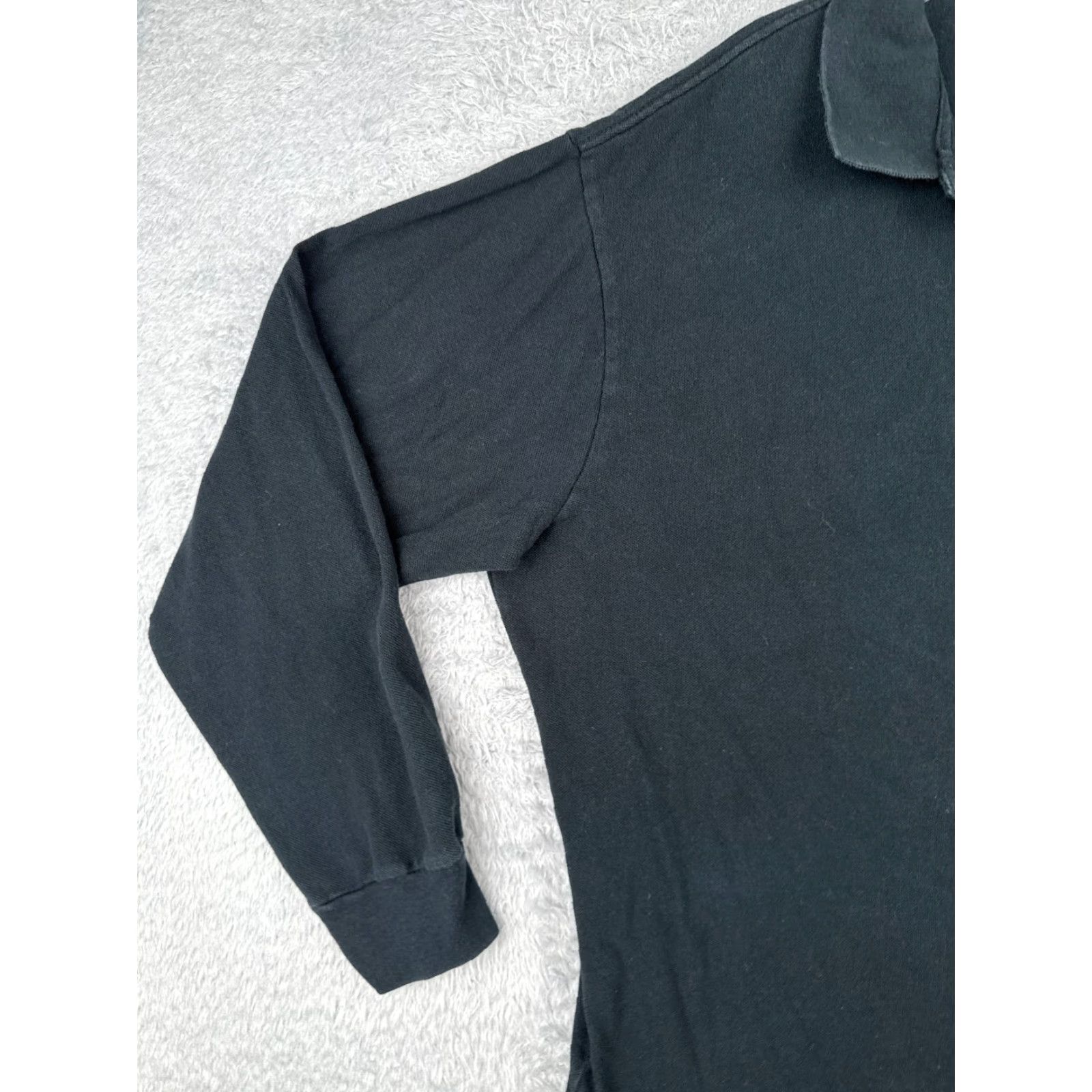 Ralph Lauren VINTAGE Polo Ralph Lauren Shirt Men 2XL Black 100% Cotton Long Sleeve, Polo Shirt, Ralph Lauren, Casual, Golf, 90s Style, Mens Size US XXL / EU 58 / 5 - 3 Thumbnail