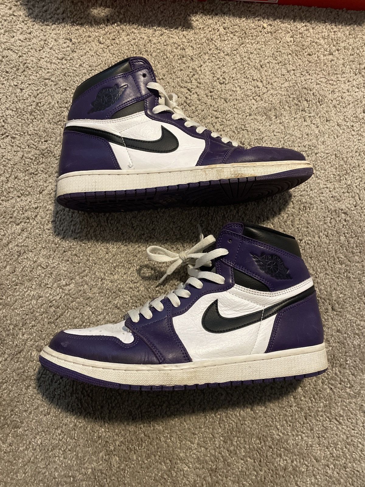 image of Jordan Nike Jordan 1 Court Purple 2.0 Shoes, Men's (Size 11)