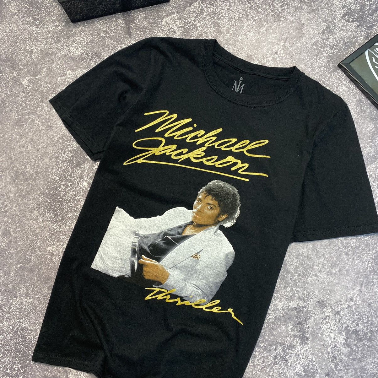 Band Tees Vintage Michael Jackson Big Graphic Logo Thrilles tee Size US S / EU 44-46 / 1 - 2 Thumbnail