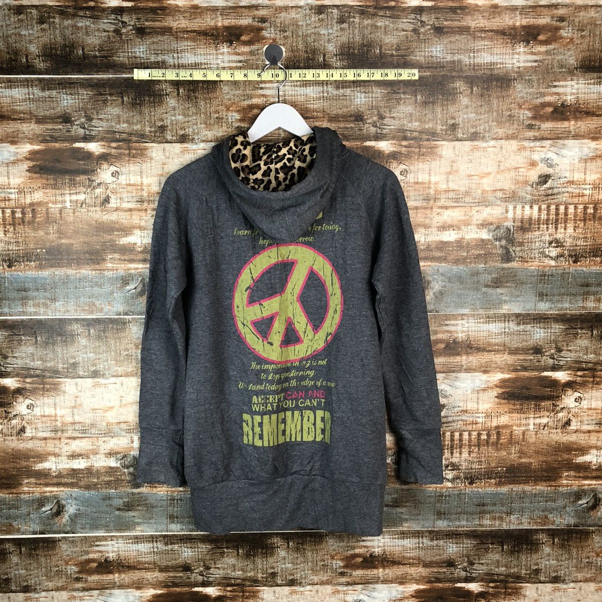 Japanese Brand Colza The World Remember Grey Hoodie #A2028 Size M / US 6-8 / IT 42-44 - 19 Thumbnail
