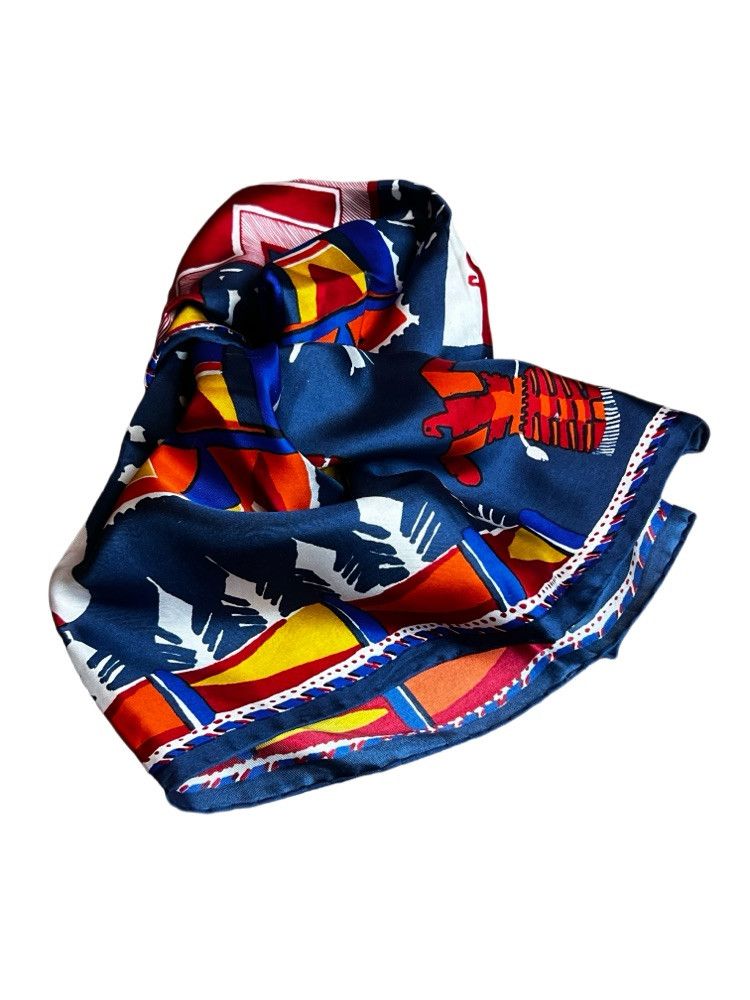 Vintage Vintage 1970's-1990's Beckford Native American Silk Scarf Size ONE SIZE - 1 Thumbnail