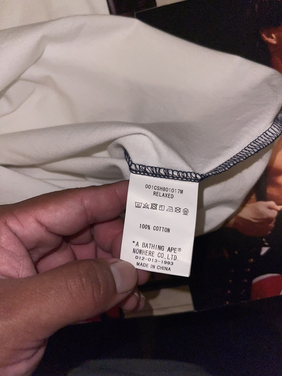 Bape Bape College & By Bathing Ape Relaxed Fit Tee (M) Size US M / EU 48-50 / 2 - 13 Thumbnail