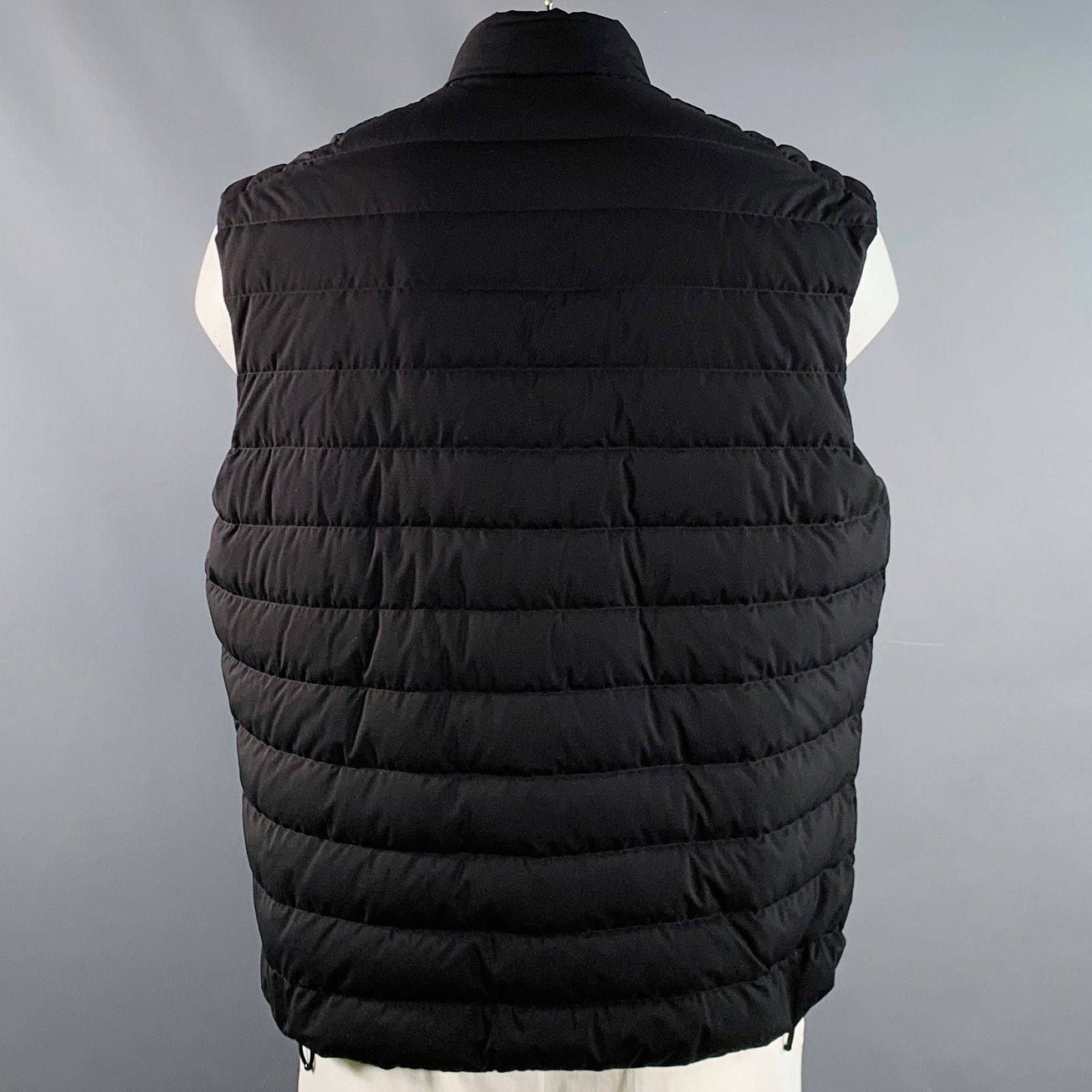 Ralph Lauren RALPH LAUREN Black Quilted Polyester Zip Pockets Vest Size US XL / EU 56 / 4 - 3 Thumbnail