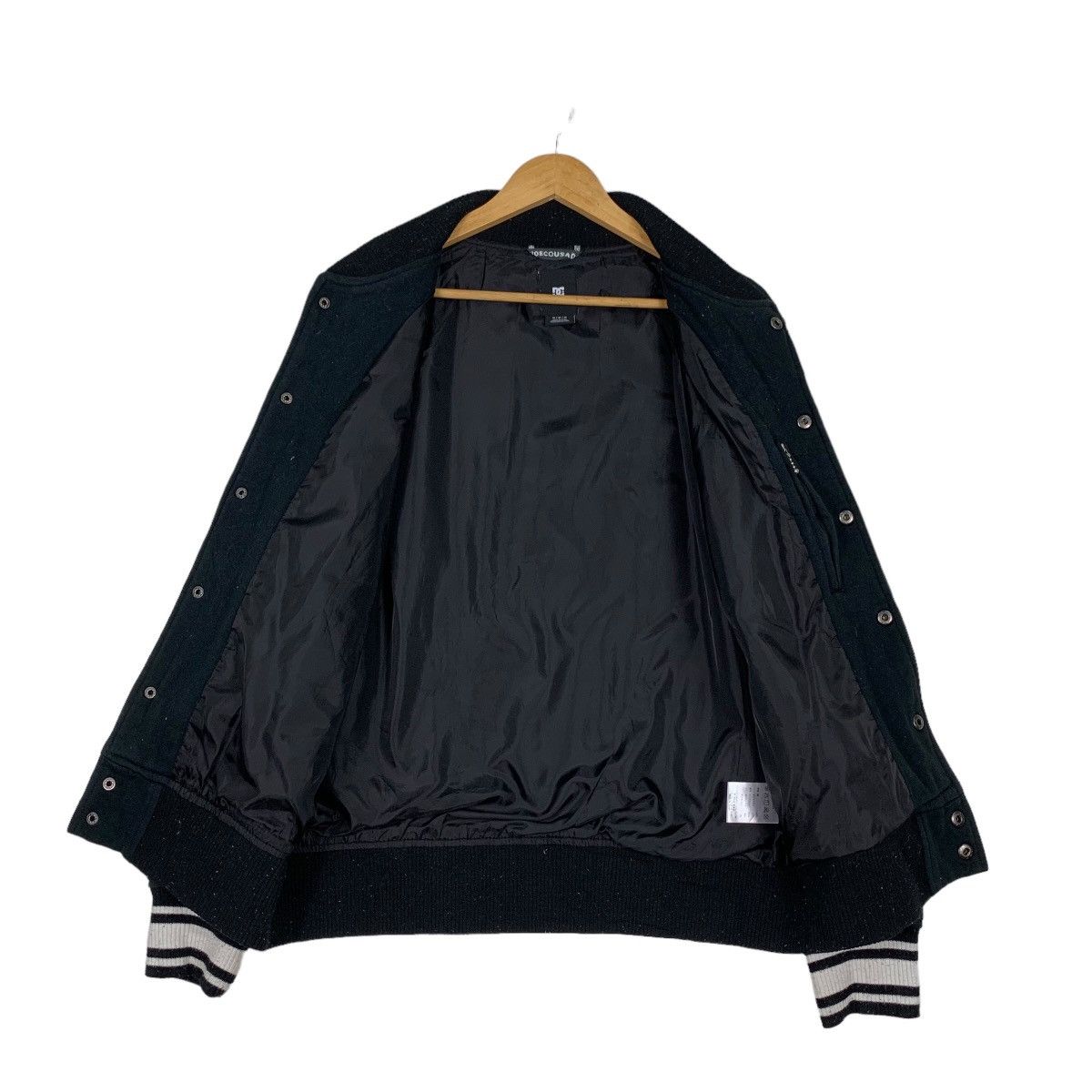 DC DC Shoe Company Big Logo Varsity Jacket #1177-C54 Size US M / EU 48-50 / 2 - 11 Thumbnail