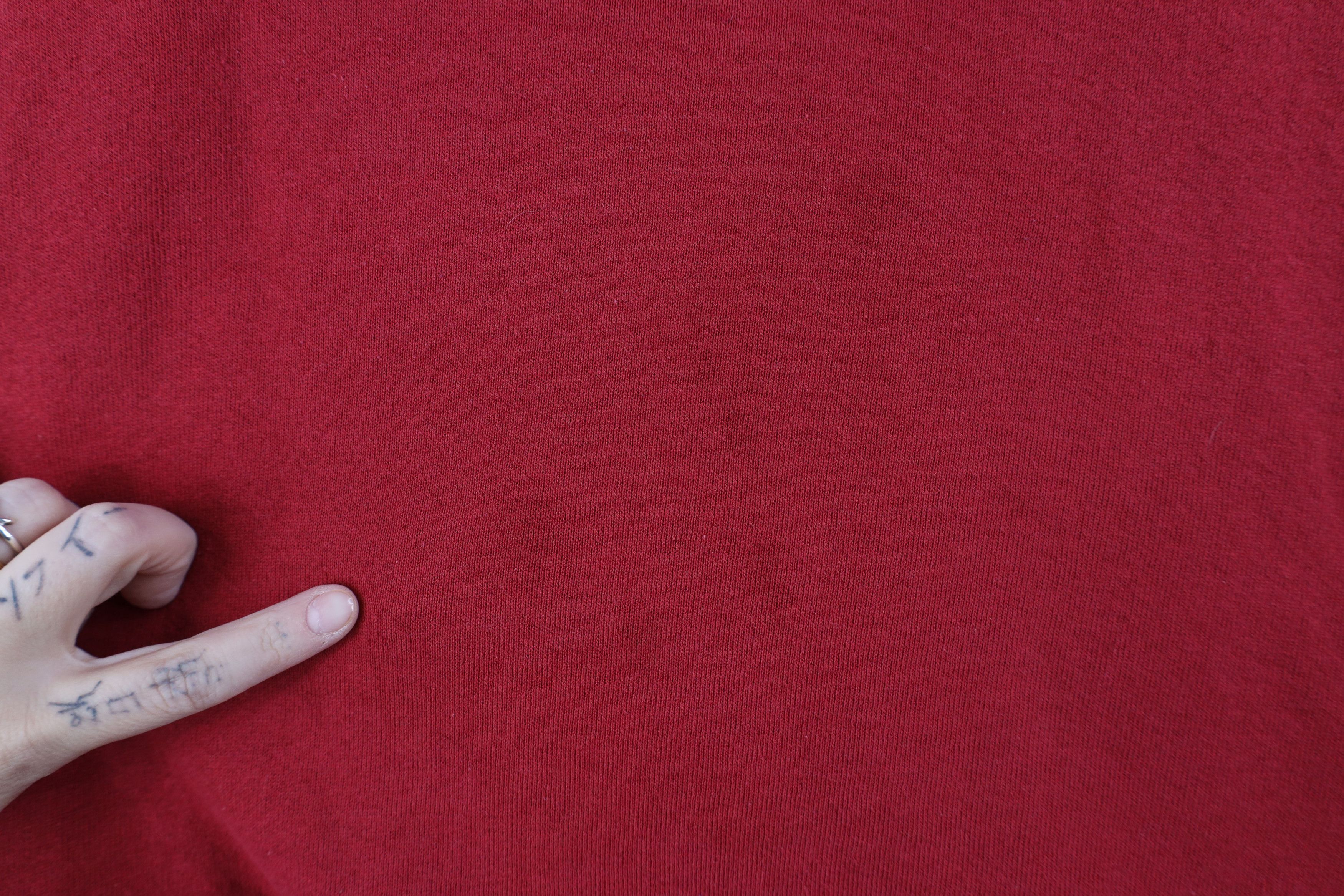 Vintage Vintage 90s Streetwear Blank Raglan Sweatshirt Red Size XL / US 12-14 / IT 48-50 - 6 Thumbnail
