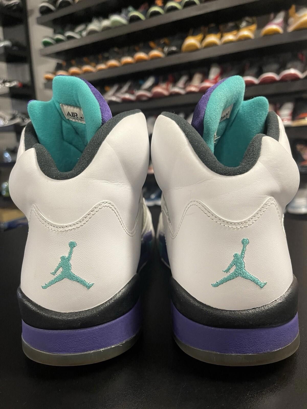Jordan Brand Size 12 - Air Jordan 5 Grape Retro OG Mens White Sneakers Size US 12 / EU 45 - 4 Thumbnail