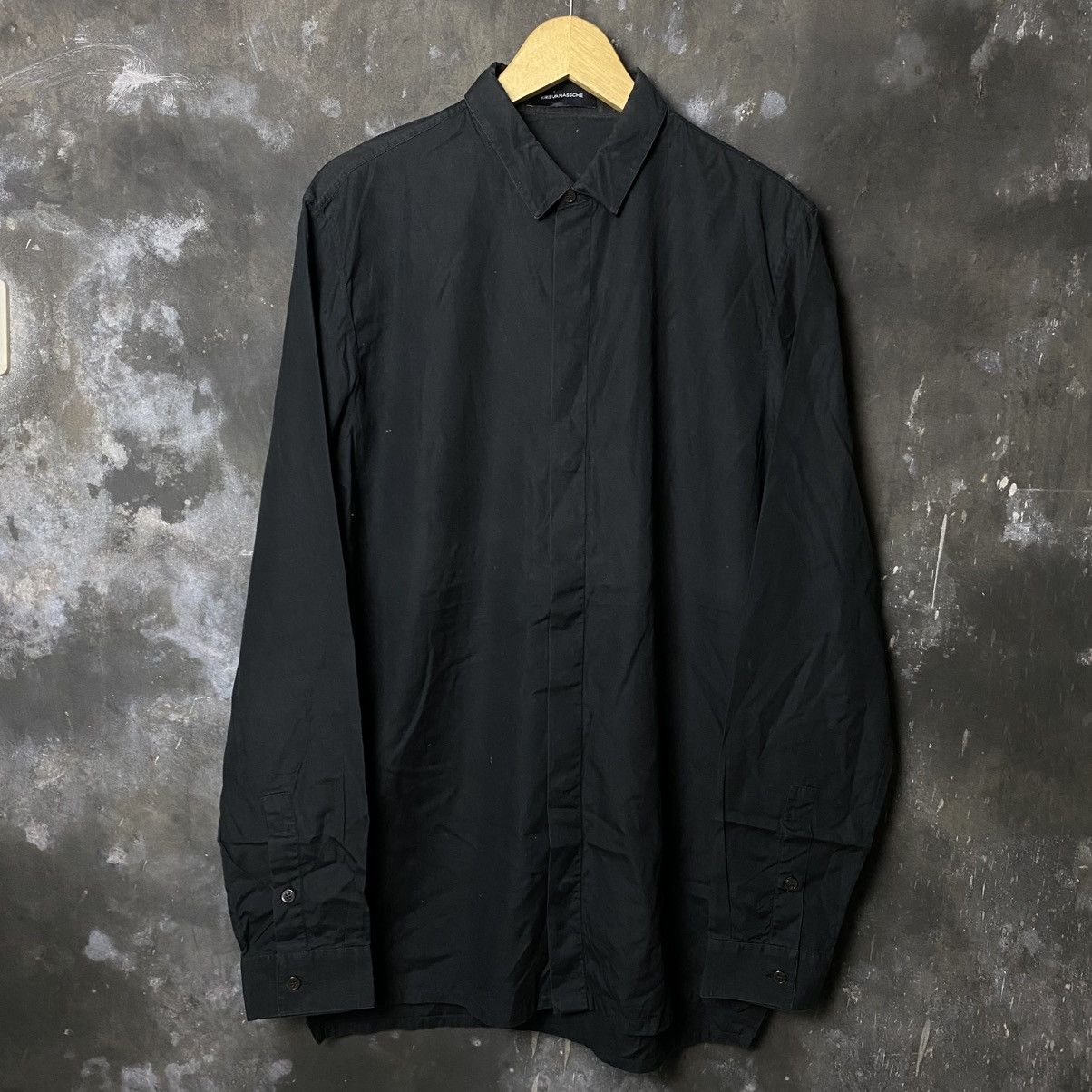 Kris Van Assche Kris van assche true black hidden button shirt l/s Size US M / EU 48-50 / 2 - 2 Thumbnail