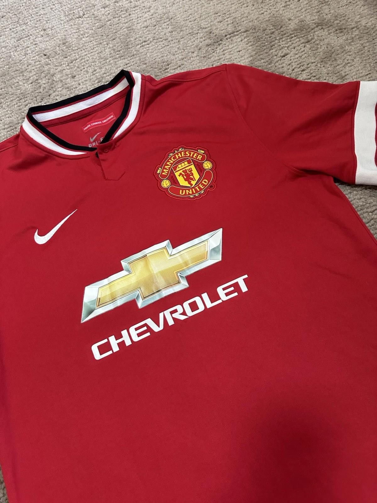 Adidas 2017 Manchester United Football Shirt Soccer Jersey Mata #8 Size US L / EU 52-54 / 3 - 3 Thumbnail