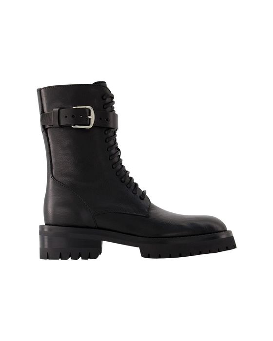 Ann Demeulemeester Cisse Combat Boots - Ann Demeulemeester - Leather ...