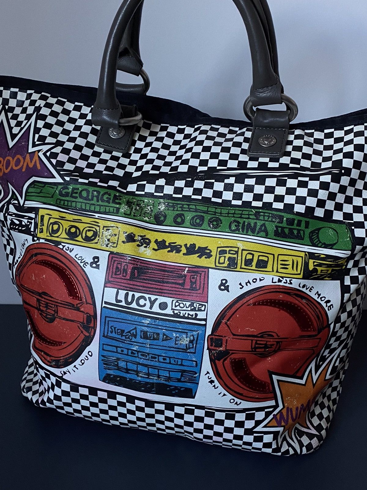 Vintage GGL George Gina Lucy Bag Overprint Japanese Avant Garde Y2K Size ONE SIZE - 2 Thumbnail