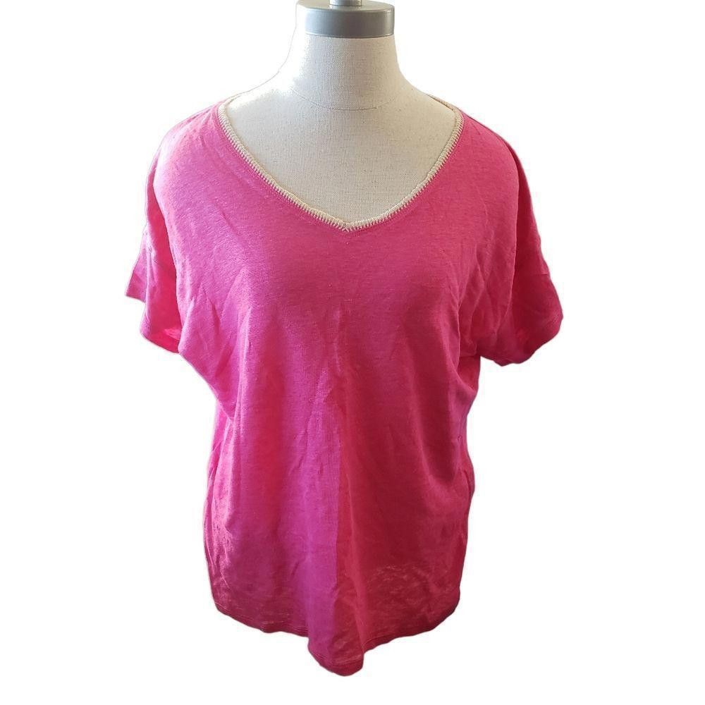 Chicos CT1102a Chico's Ladies Hot Pink Blouse Size 1 Size M / US 6-8 / IT 42-44 - 1 Thumbnail