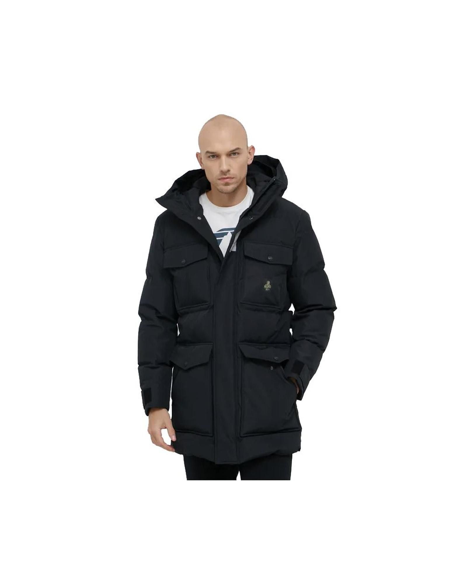 image of Refrigewear Water-Repellent Nylon Parka in Black, Men's (Size Large)