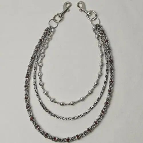 VIBE Kotomi x Nami 3 Layer Natural Echo Pearled Wallet Chain Size ONE SIZE - 8 Thumbnail