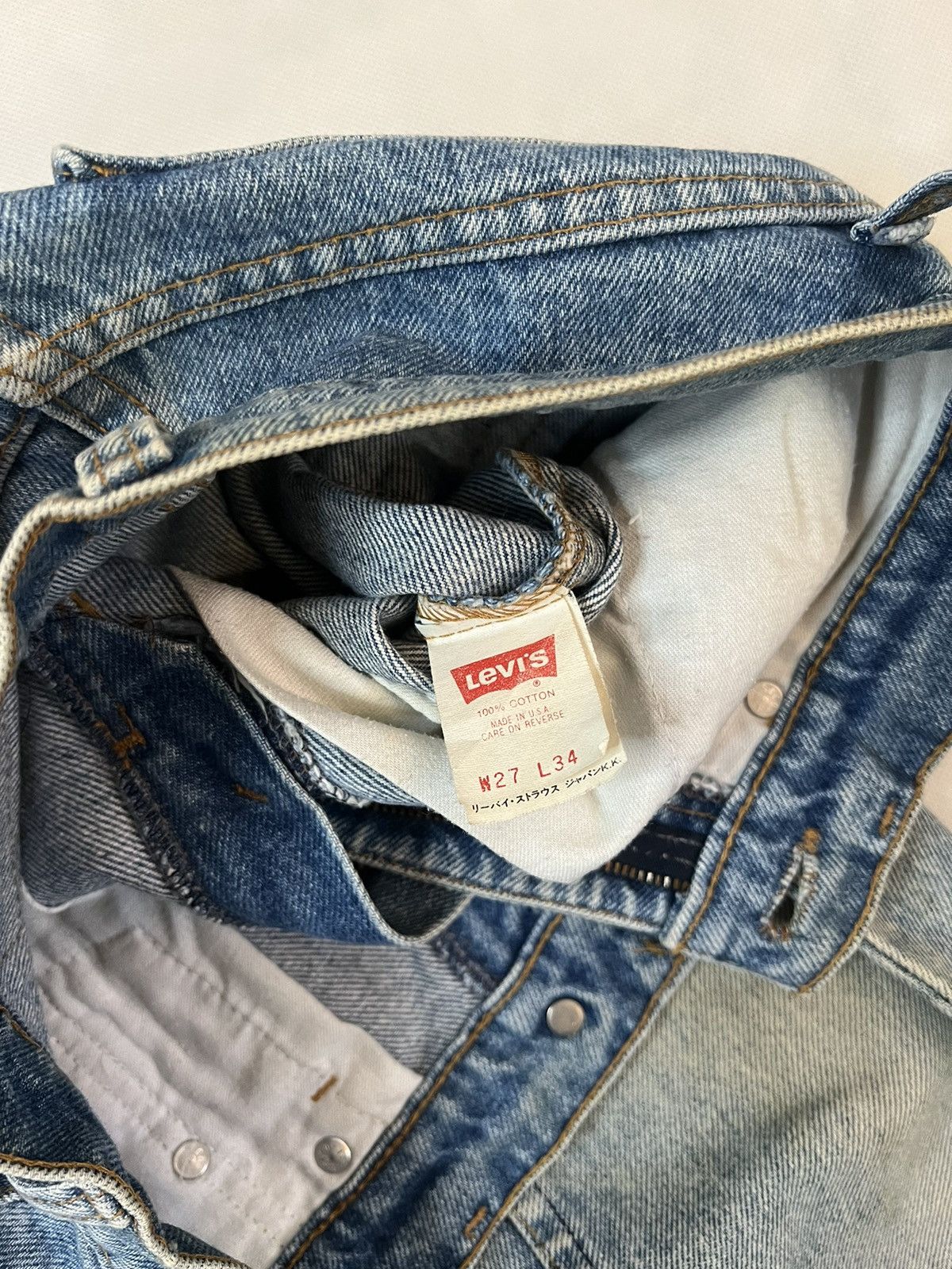 Levi's Vintage Clothing Vtg 90's Levis 510 Blue Wash Denim Size US 26 / EU 42 - 8 Thumbnail