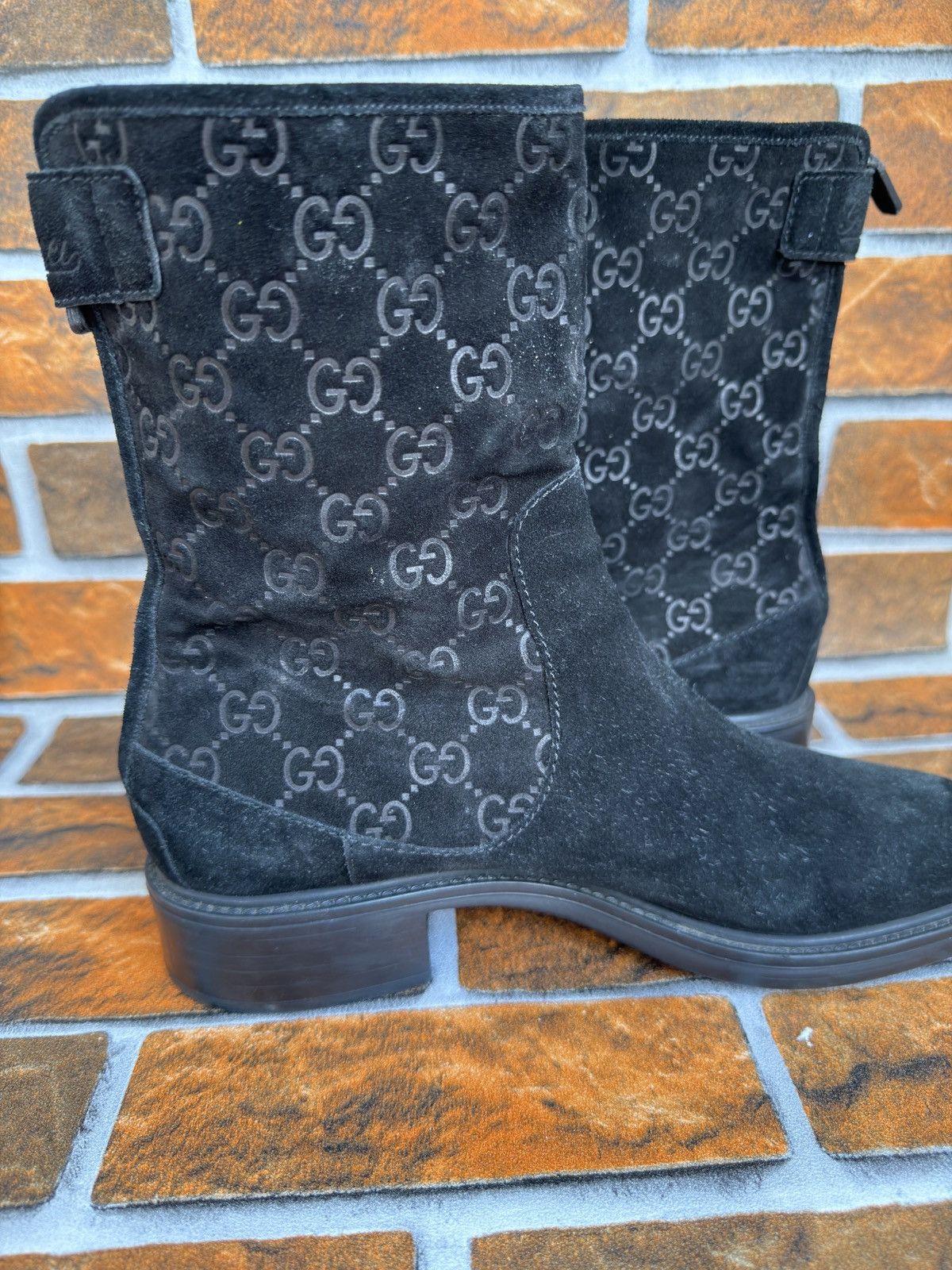 Gucci Suede Gg biker boots Size US 9 / IT 39 - 12 Thumbnail