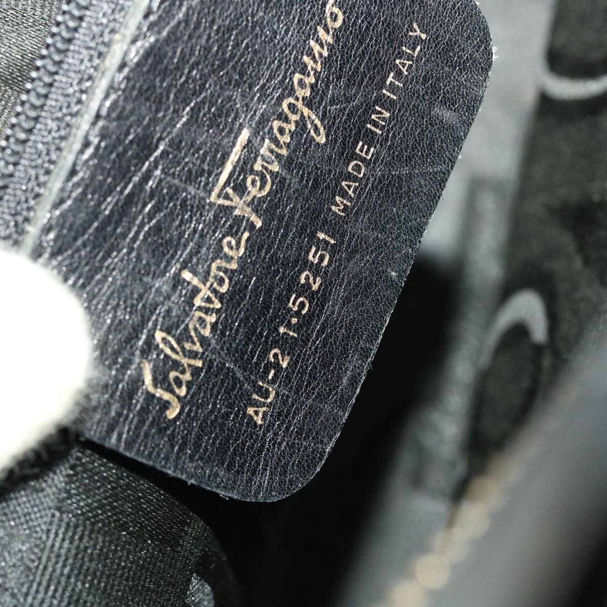 Salvatore Ferragamo Salvatore Ferragamo Hand Bag Nylon Black Au-21-5251 Size ONE SIZE - 12 Thumbnail