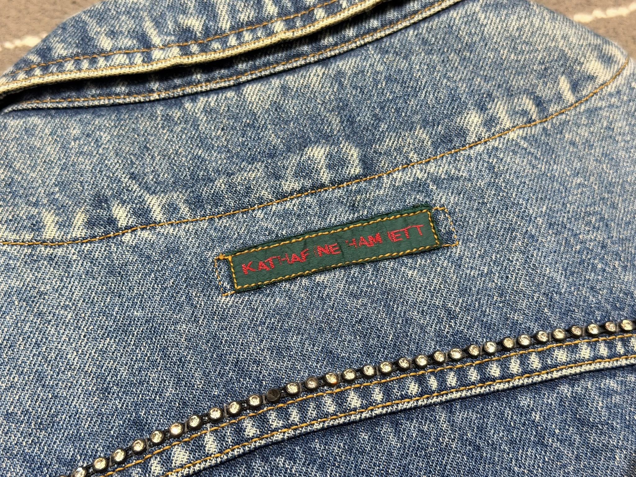 Katharine Hamnett London KATHARINE HAMNETT vintage denim jacket S 2257 Size S / US 4 / IT 40 - 9 Thumbnail