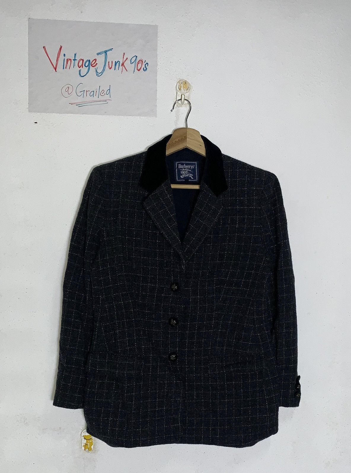 Burberry Vintage Burberrys Prosum Blazer Size US M / EU 48-50 / 2 - 1 Thumbnail