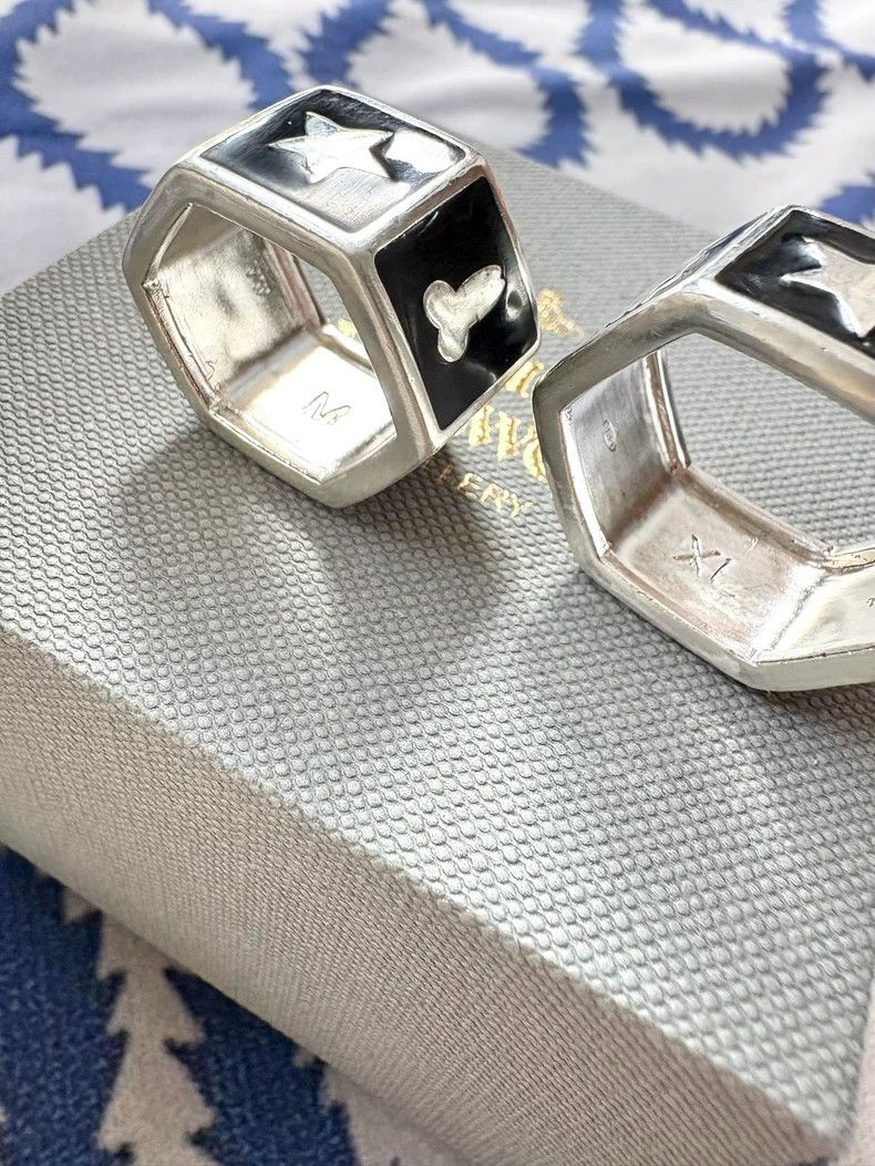 Vivienne Westwood Vivienne Westwood Gun Black Pentagonal Hex Nut Ring Size ONE SIZE - 3 Thumbnail
