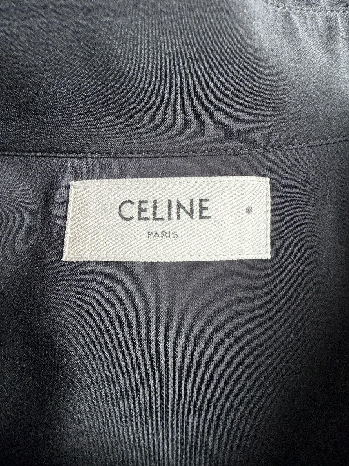 Celine $1.6k SS22 Celine Tailcoat palm tree Shirt in Silk Hedi 41 Size US L / EU 52-54 / 3 - 22 Thumbnail