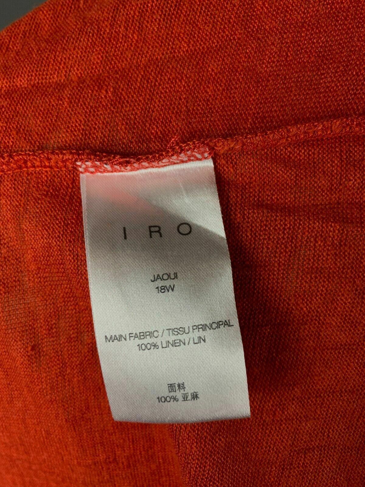 Iro Iro Paris Orange Short Sleeve 100% Oversized T-Shirt Size L Size L / US 10 / IT 46 - 9 Thumbnail