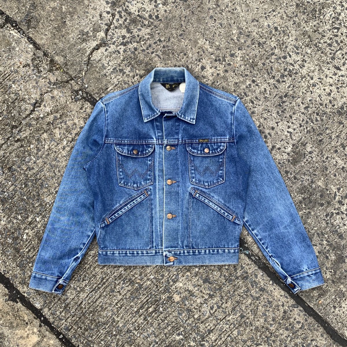Vintage × Wrangler 70s USA Wrangler Denim Jacket Size US L / EU 52-54 / 3 - 1 Thumbnail
