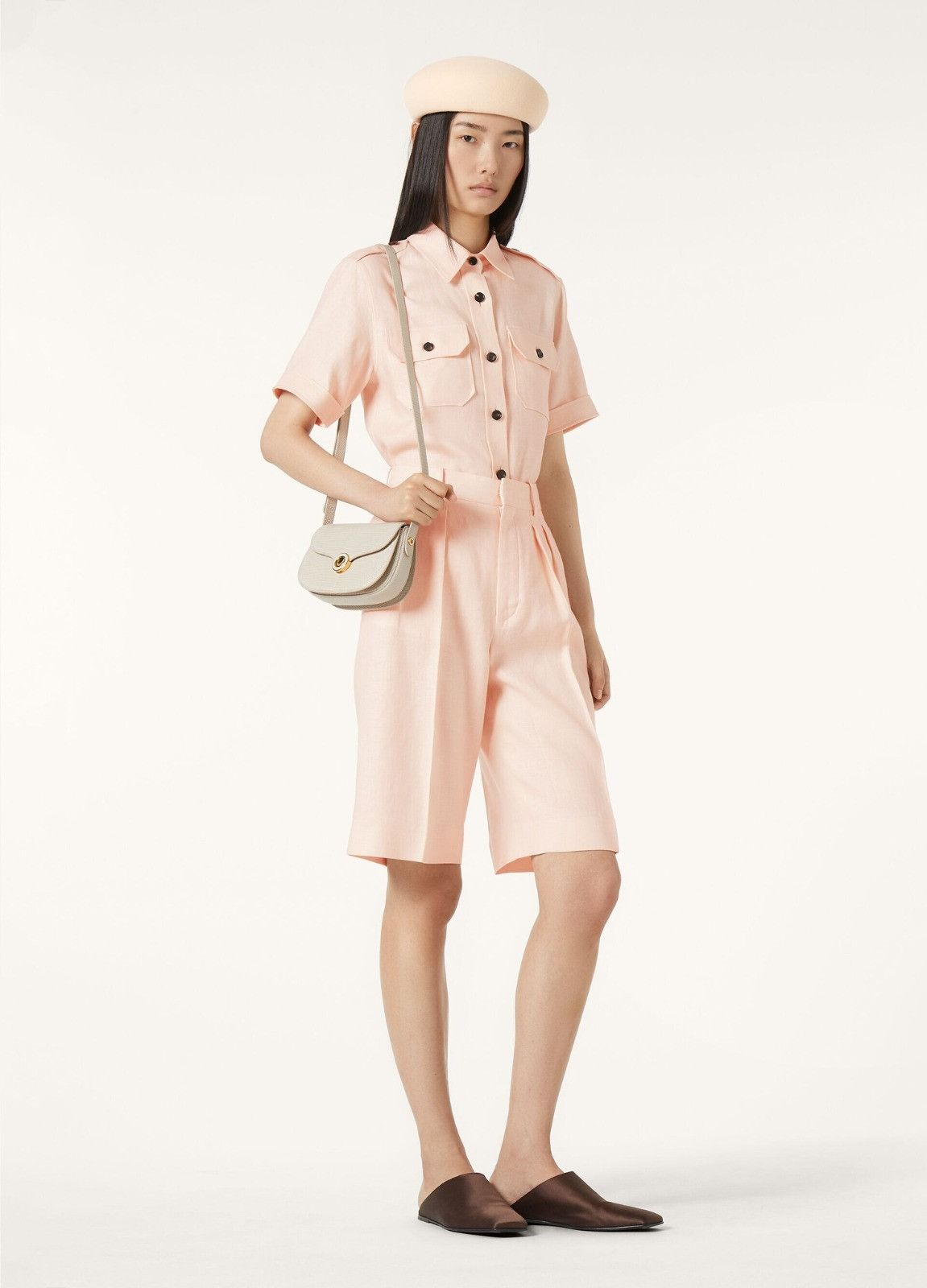 Loro Piana o1srvl11e0526 FAP2806 Digby Bermuda Short in Pink Size 26" / US 2 / IT 38 - 2 Thumbnail