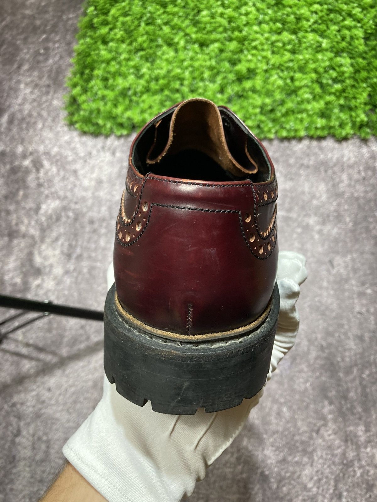 Prada PRADA Leather Brogue Shoes Commando Derby UK7.5 EU41 US8.5 Size US 8.5 / EU 41-42 - 14 Thumbnail
