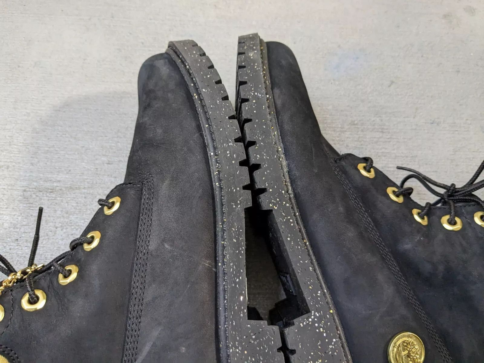 Timberland Women's Timberland Boots Black Suede Gold 8 Leather Rubber Size US 8 / IT 38 - 5 Thumbnail