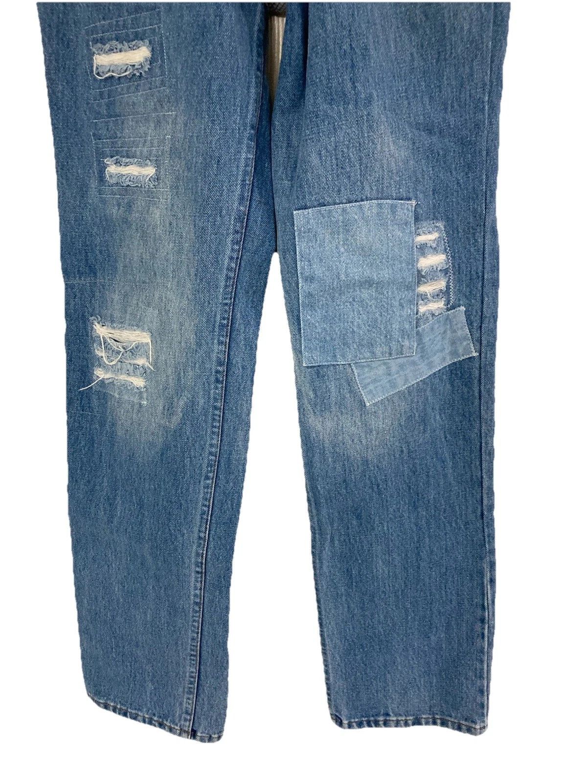 Polo Ralph Lauren VTG Polo Ralph Lauren Patchwork Jeans Distressed USA 28x33 Size US 28 / EU 44 - 5 Thumbnail