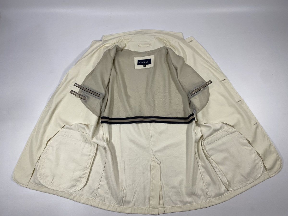 Canali 🔥LASTDROP🔥 Canali Milk Nylon Zip Pocket Blazer Nylon Jacket Size US XL / EU 56 / 4 - 21 Thumbnail