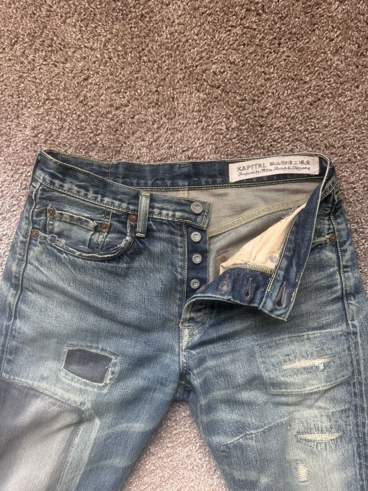 Kapital Kapital Patchwork Denim Jeans Size US 32 / EU 48 - 2 Thumbnail