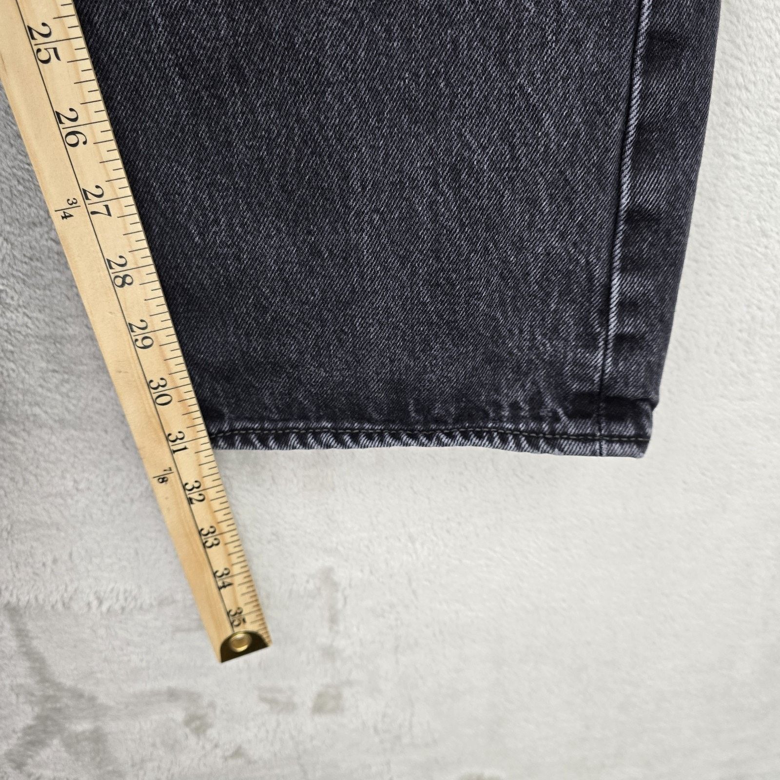 Levi's Levis 501 Mens Black Button Fly Jeans 38x31 Straight Leg Size US 38 / EU 54 - 11 Thumbnail