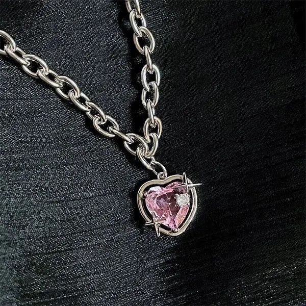 Jewelry Pink Vermiculite Peach Galaxy Necklace Size ONE SIZE - 1 Thumbnail
