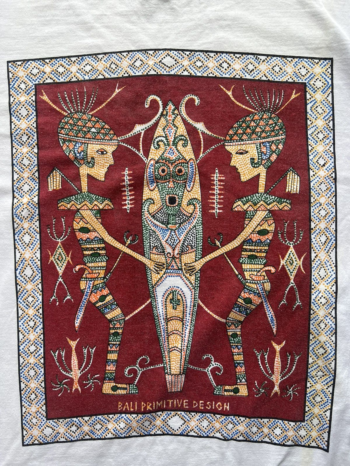 Vintage Vintage Bali Primitive Design T-Shirt Size US L / EU 52-54 / 3 - 2 Thumbnail