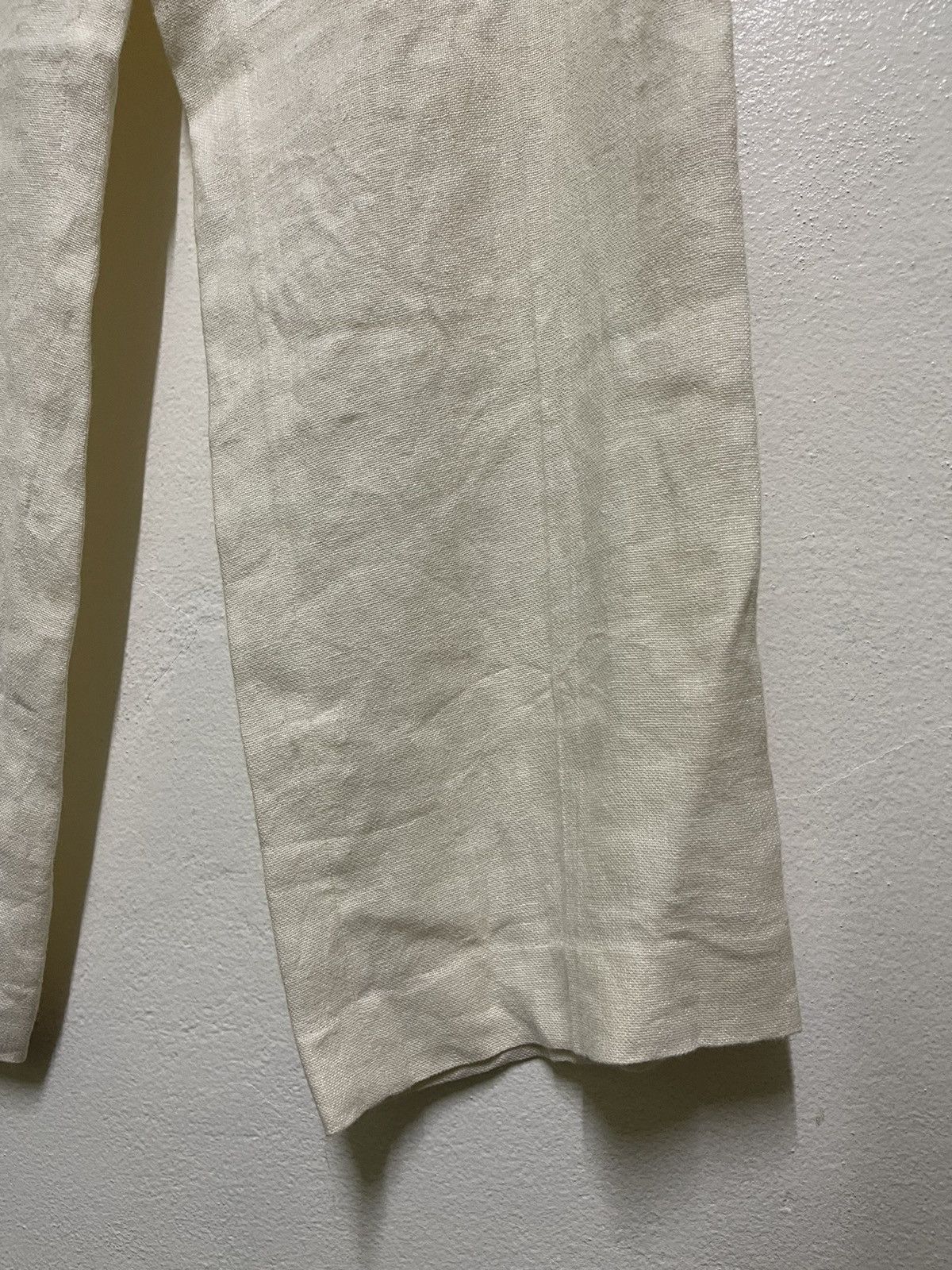 Krizia × Krizia Uomo Krizia Linen Pants Beigi 44 Italy Size 30" / US 8 / IT 44 - 7 Thumbnail