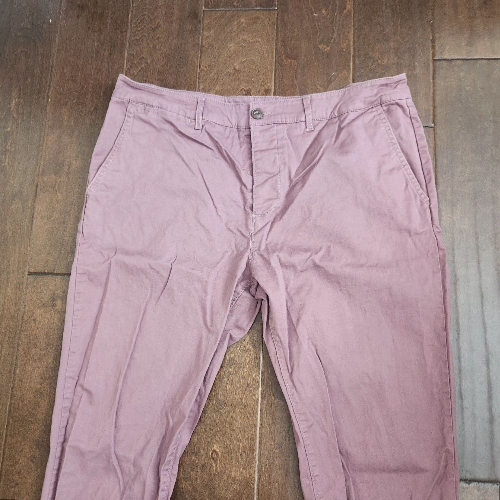 Asos ASOS Slim Chino Pants Mens 36x32 Mauve Pink Casual Sl... Size US 36 / EU 52 - 5 Thumbnail
