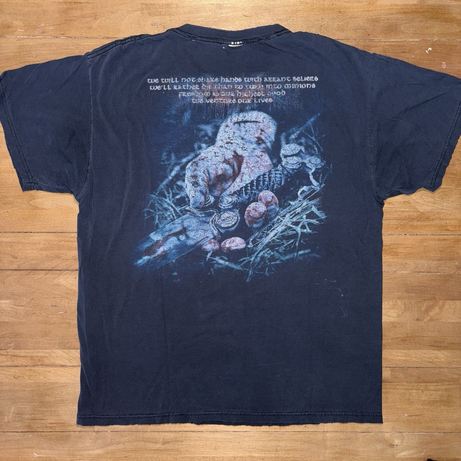 Vintage Vintage Y2K Eluveitie Band Graphic Tee Sz L Distressed Tour Size US L / EU 52-54 / 3 - 8 Thumbnail