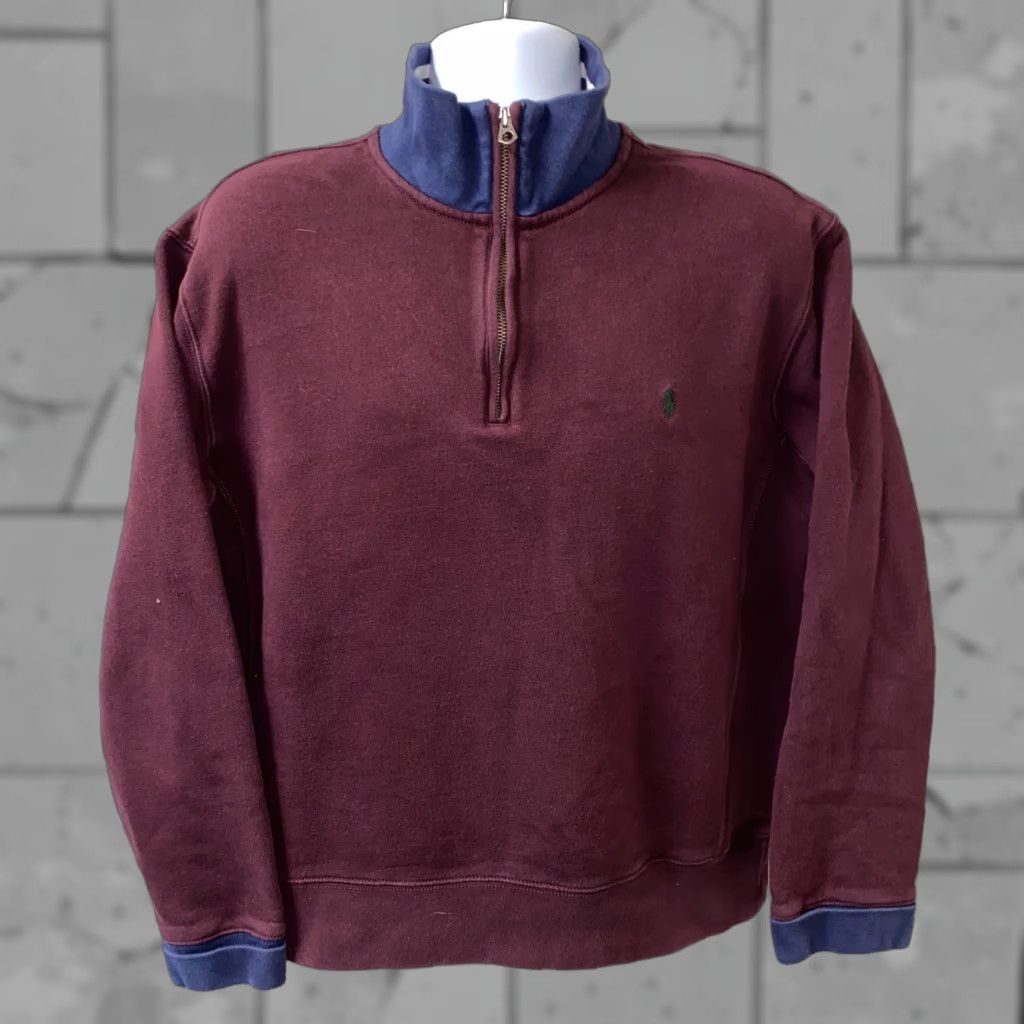 Polo Ralph Lauren Polo Ralph Lauren Jacket Men's XL Red Fleece-Lined 1/2 Zip Cotton Blend Size US XL / EU 56 / 4 - 1 Thumbnail